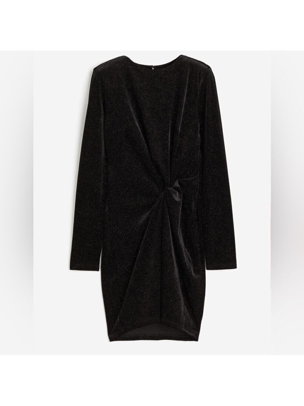 H&M Black Knot-detail Dress Sz X-Large